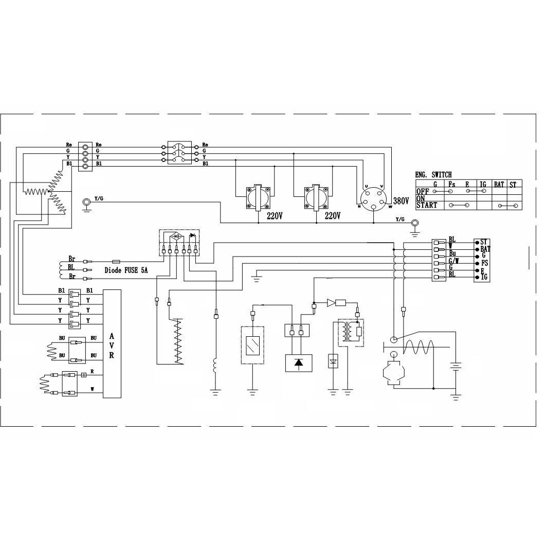 Генератор бензиновый СБ-7000Е-3