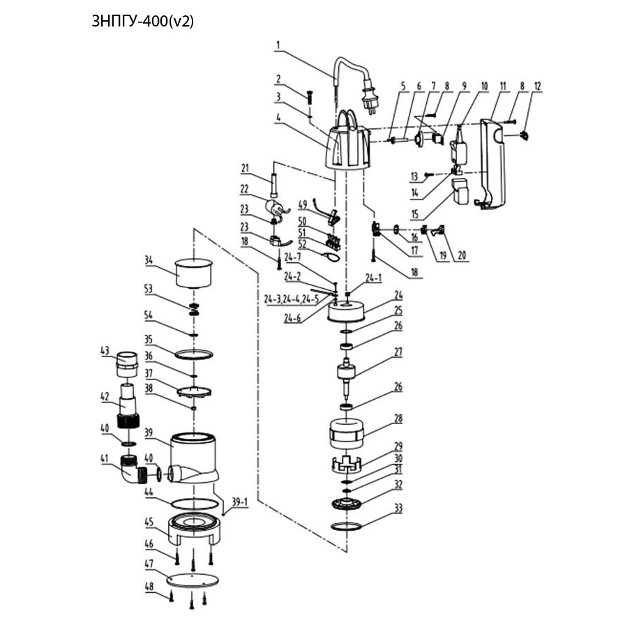 Насос дренажный ЗНПГУ-400