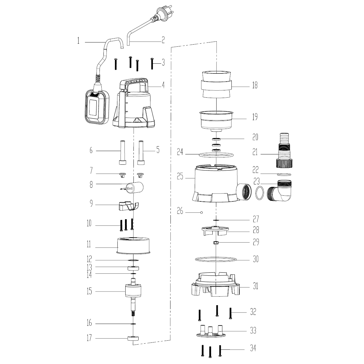 Насос дренажный НПГ-М1-300
