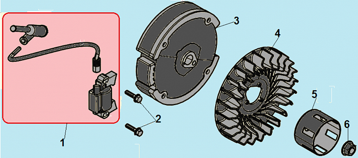 17 МАГНЕТО - МАХОВИК КУЛЬТИВАТОР CHAMPION ВС7714