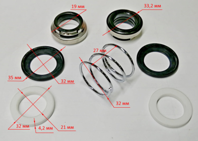 Пружинное уплотнение ф35х20,h55мм для ФН-2200Л(37) DMN,  ФН-1500Л(36)