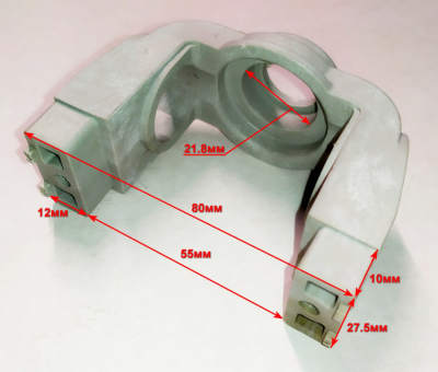 Корпус щеткодержателя для ELS-2400,2800(62),ЭП-1216,ELS-2000,2.7(59) HGM