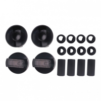 Ручка переключения плиты универсальная, черная, комплект 4шт, WL1034